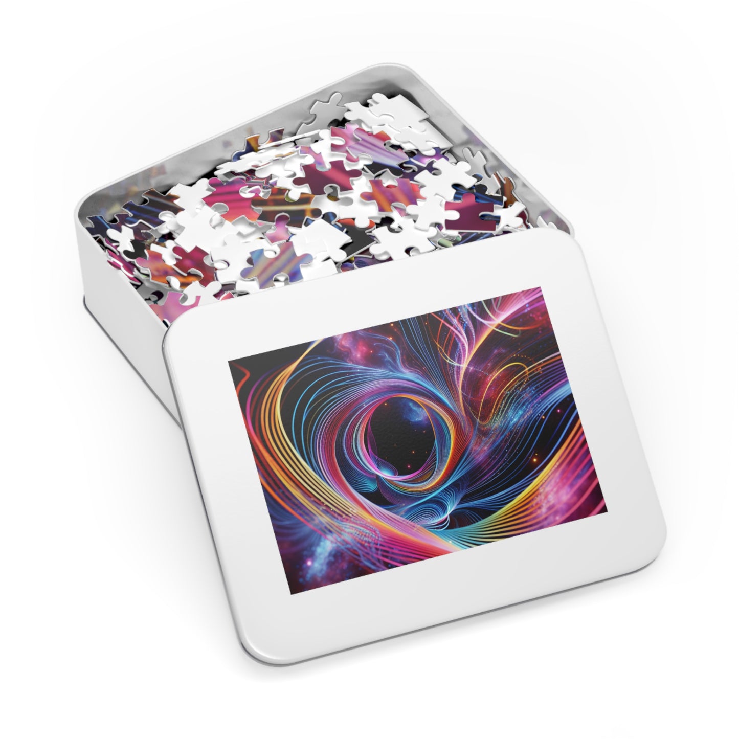 NeonInfiniti. - Neon Trippy Infinity Patterns Puzzle 30, 110, 252, and 1000 Pieces