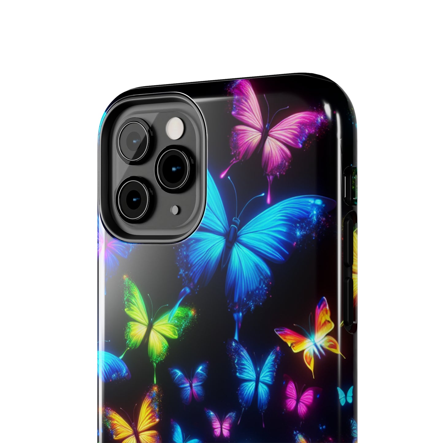 "Electric Flutterby Glow" NEON Butterflies Tough Phone Case