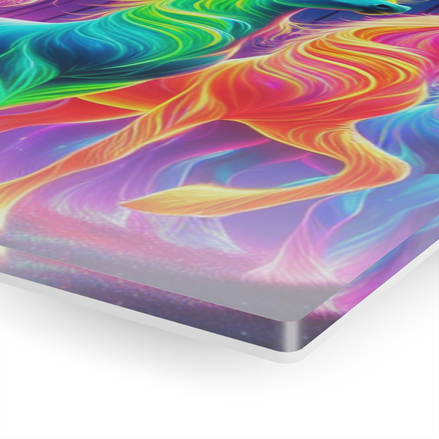 Neon Mystical Unicorns NEON Unocrons Art 1/4" Glossy Acrylic Art