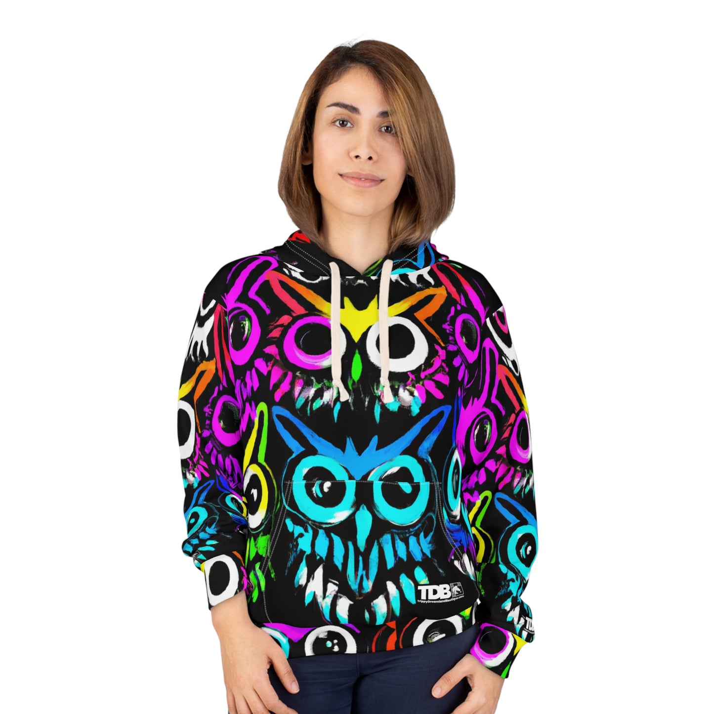 TDB Psychedelic Rave Owl Unisex Hoodie