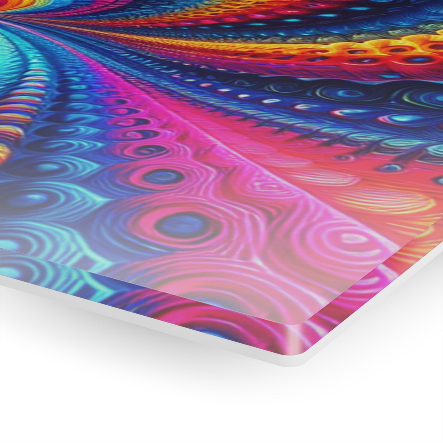 Aurora Fluxion. Trippy infity Pattern 1/4" Glossy Acrylic Art