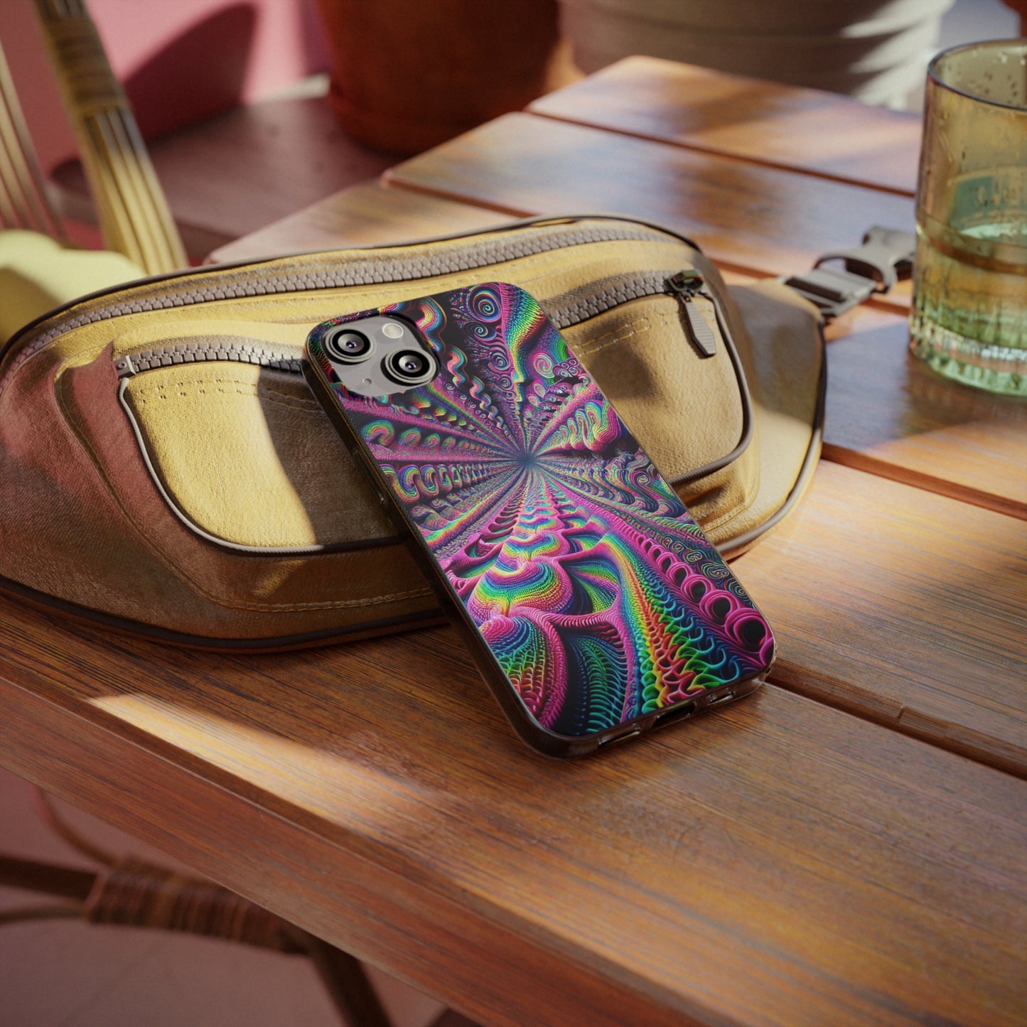 VibrancyInfiniteNeonacopia Infinity Patterns Art Polycarbonate Phone Case