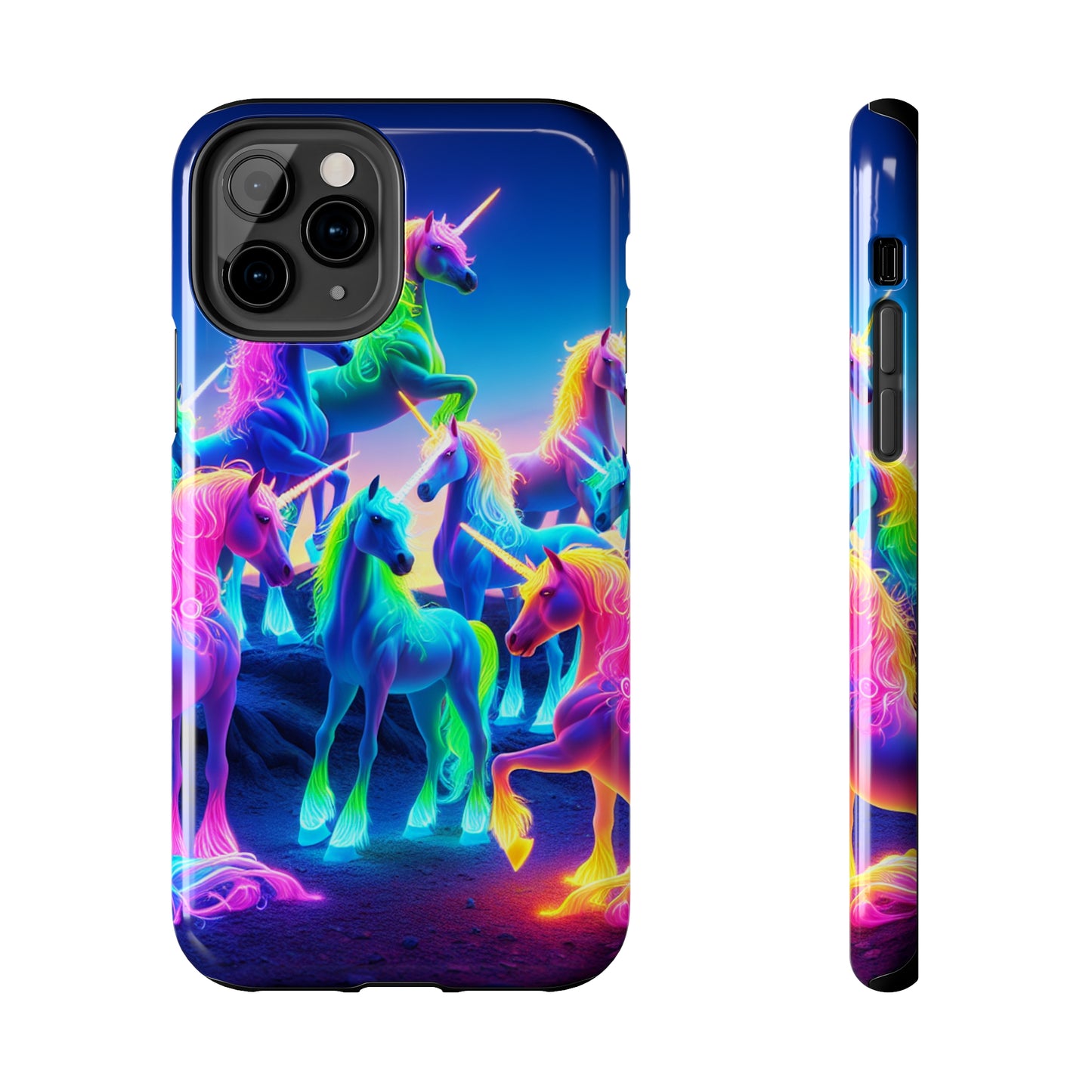 Neon Unicorn Spectacle. NEON Unicorns Tough Phone Case