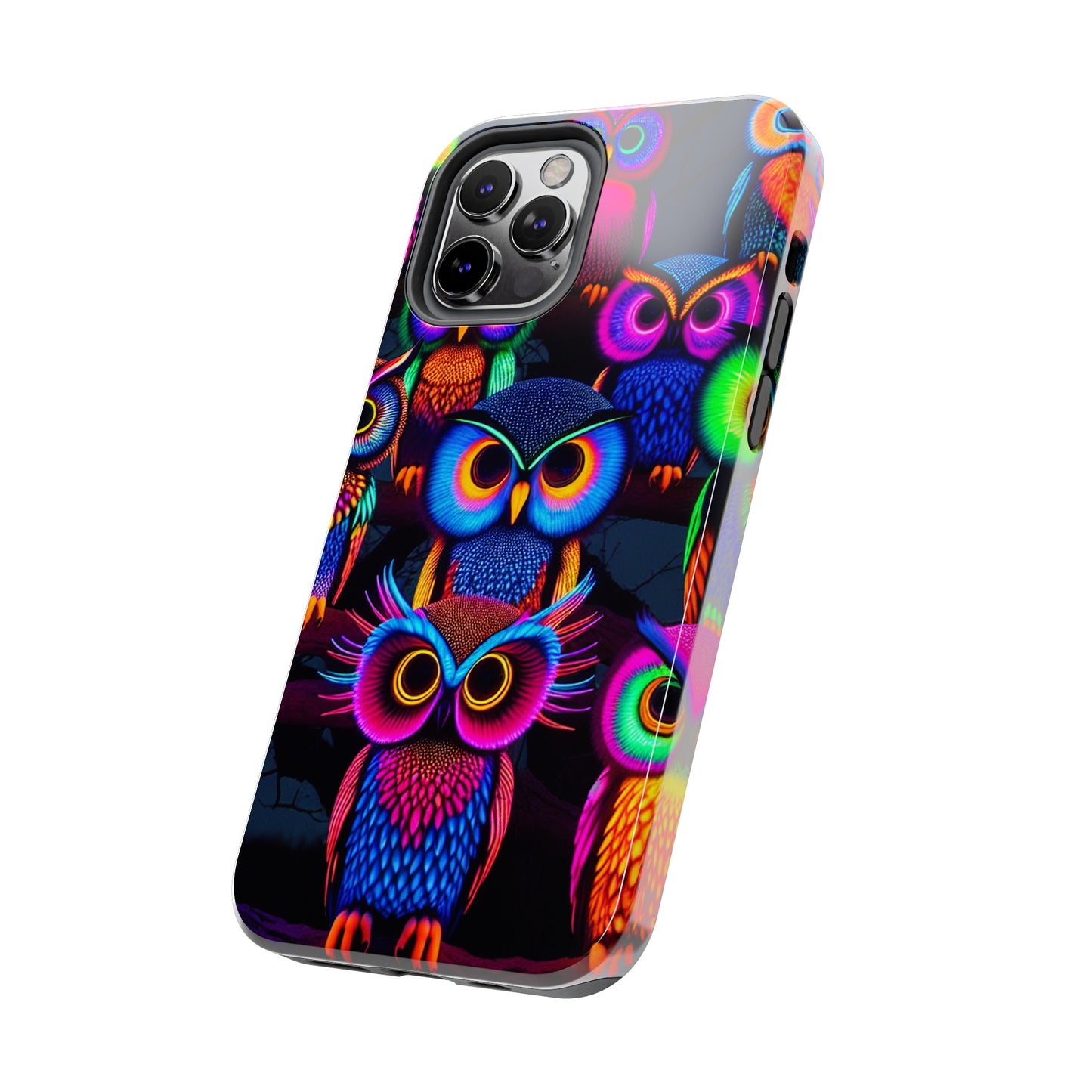Neon Gloowls. NEON Owls Tough Phone Case