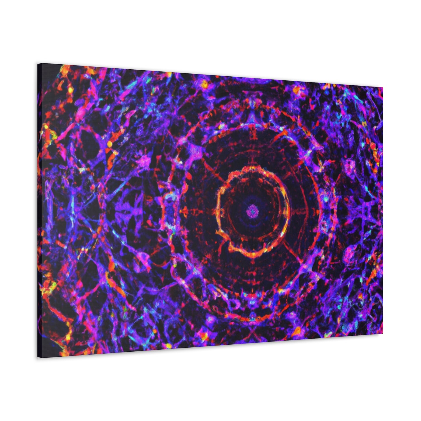 Cosmic Psychedelic Universe. Trippy Infinity Patterns Art Canvas