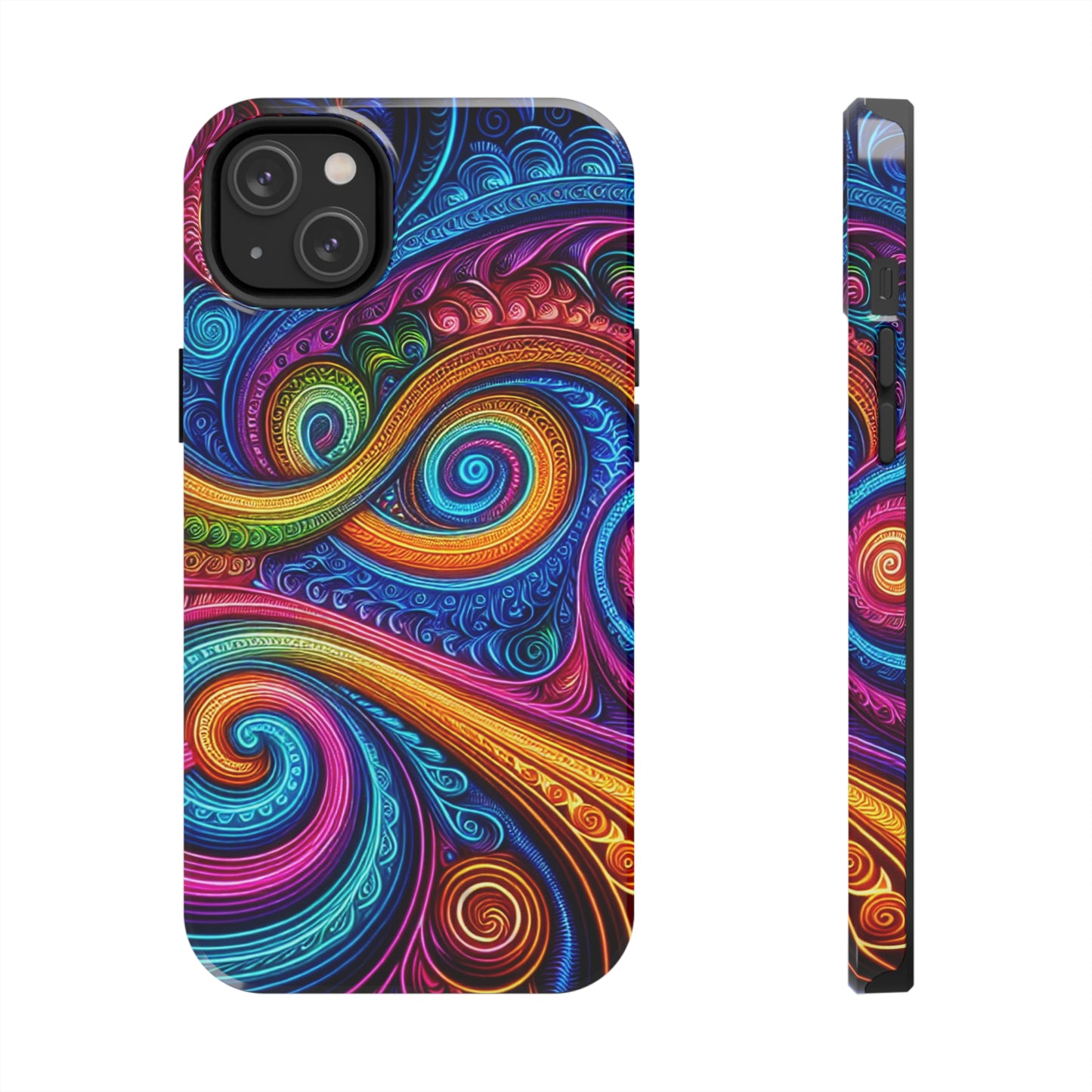 Neon Infinity Illusionz. Trippy Infinity Patterns Tough Phone Case