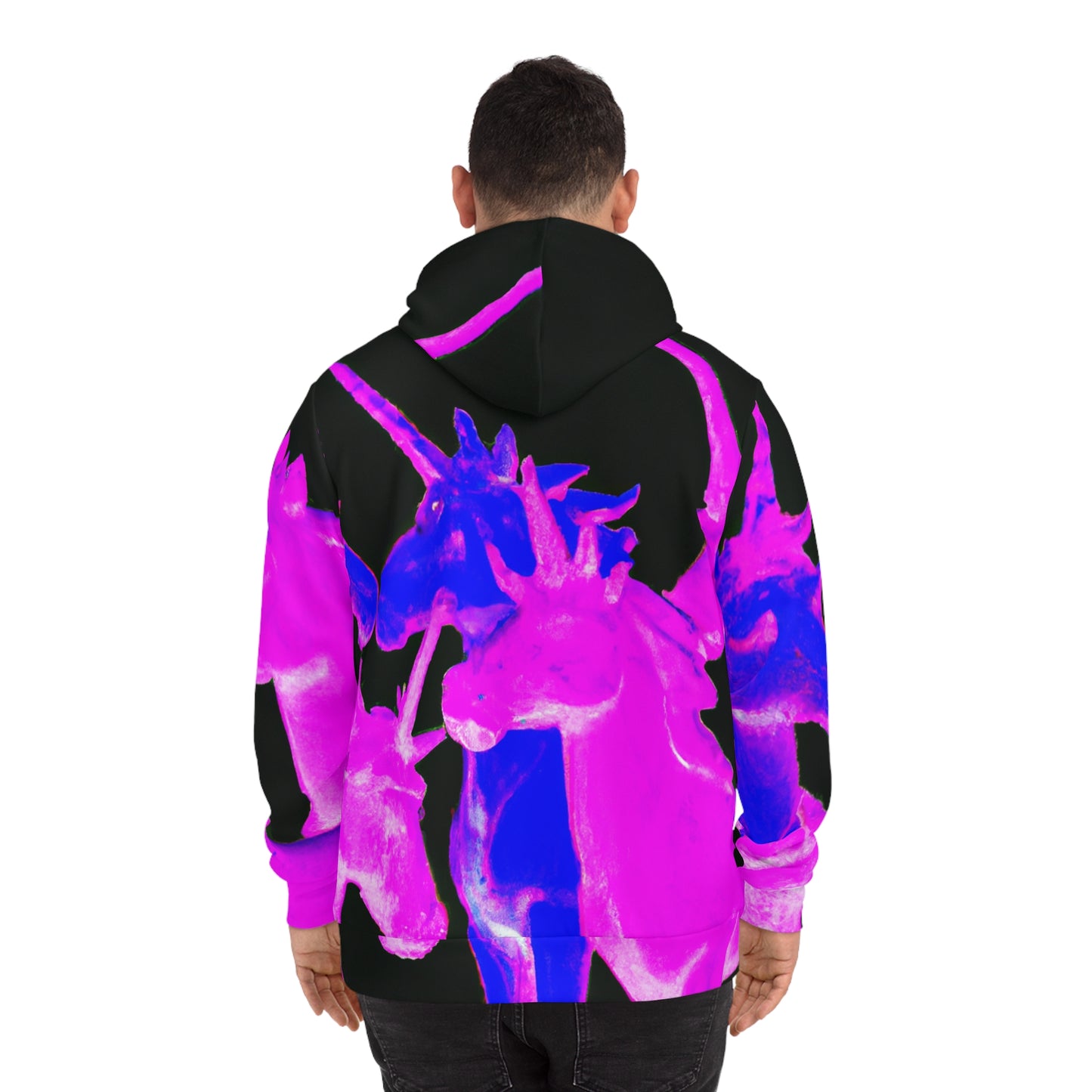 Neon Herd of Unicorns. - Unicorns AOP Hoodie