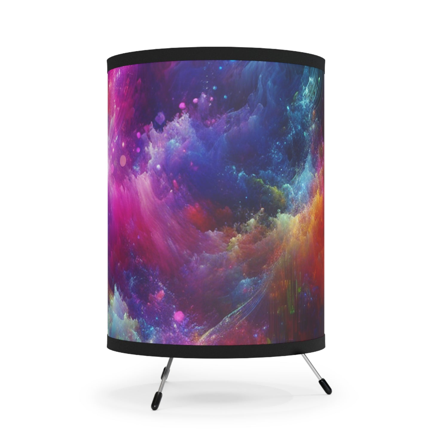 Frans van Hals - Trippy Infity Patterns Art Tripod Lamp