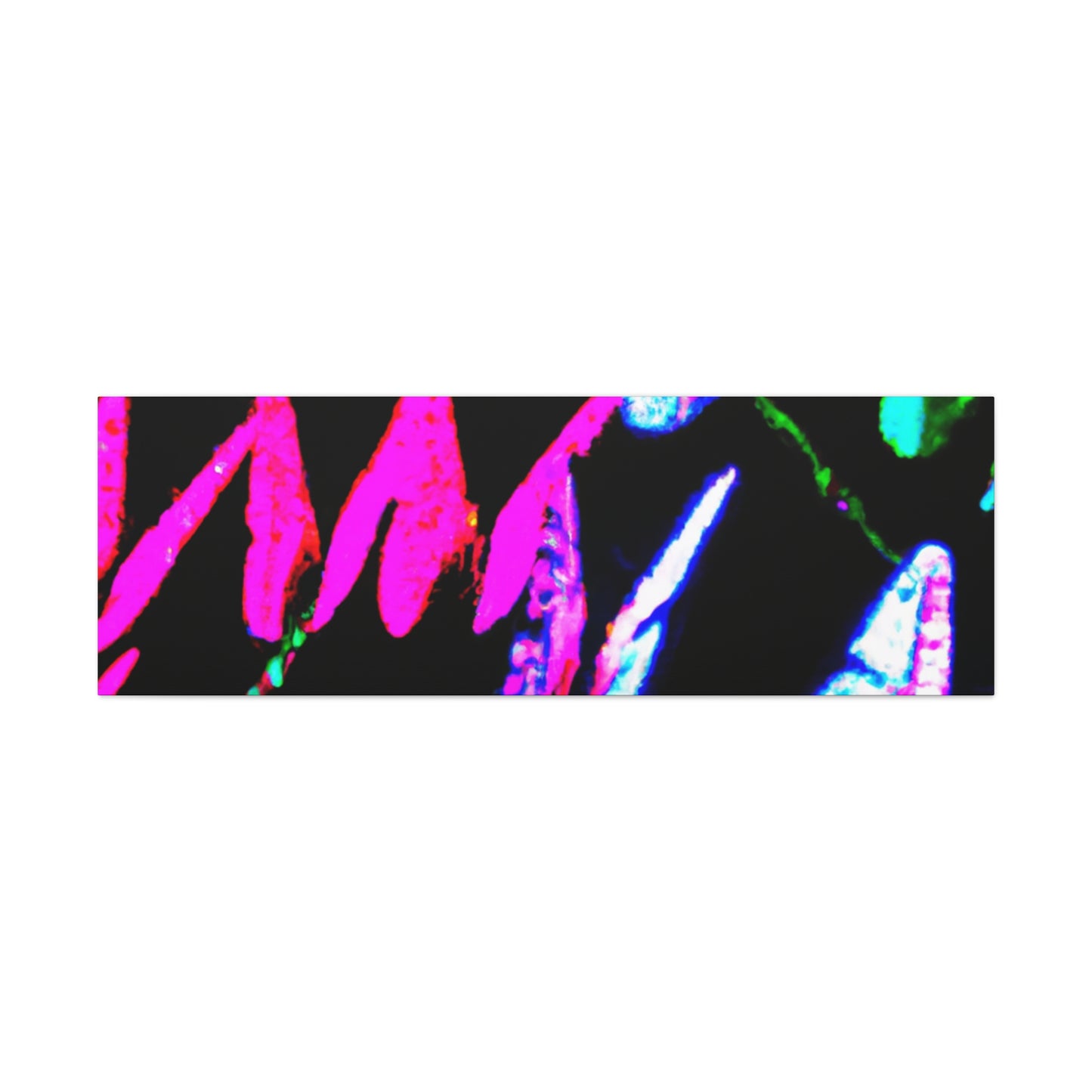 "Neon-Butterfly Prism" Neon Butterflies Art Canvas