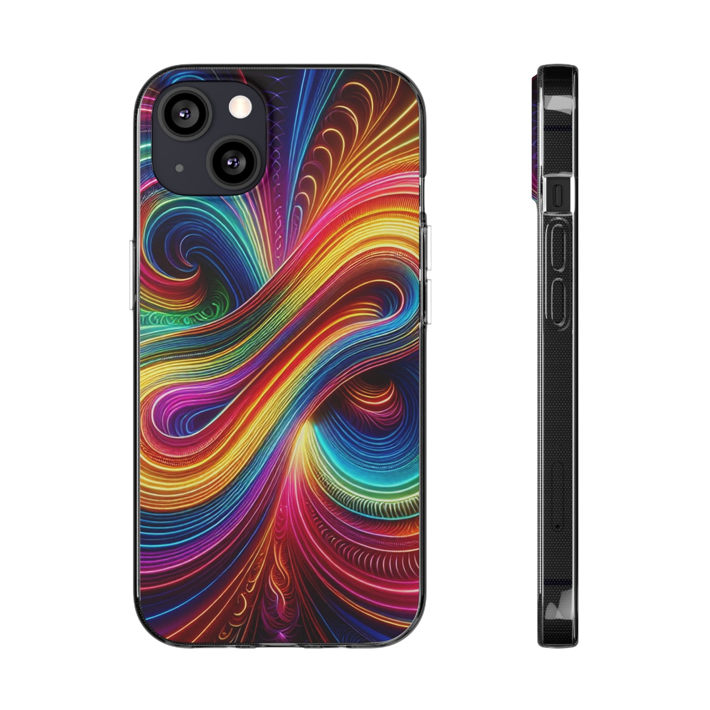 Neon Infinity Vortex Infinity Patterns Art Polycarbonate Phone Case