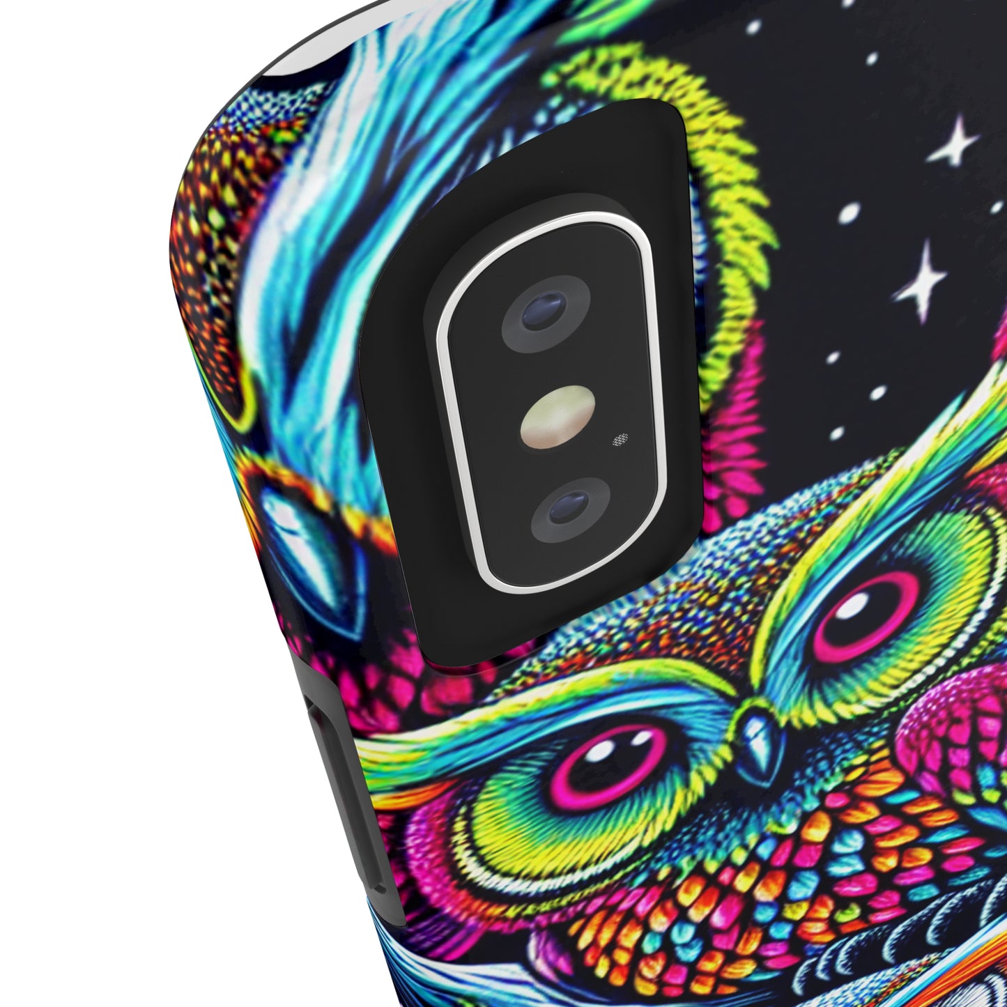 "Neon Nocturne" NEON Owls Tough Phone Case