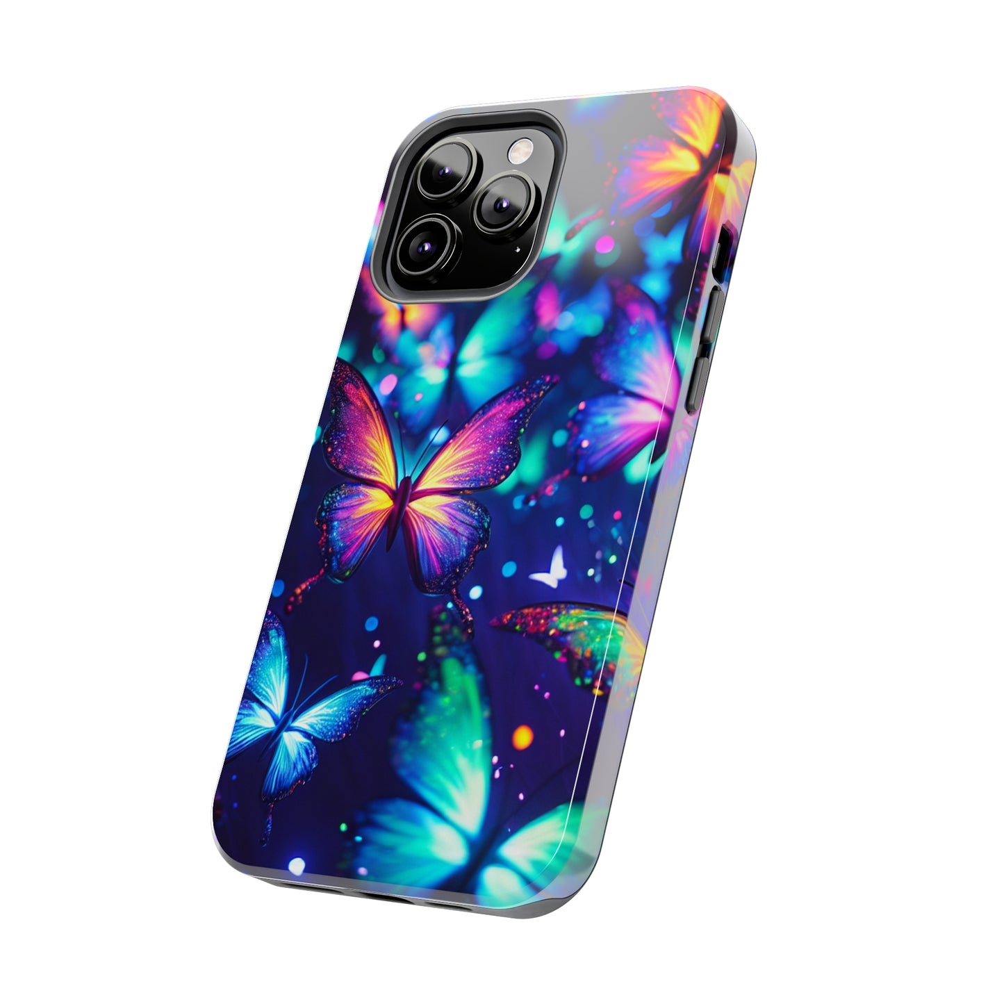 Neon Flutterings. NEON Butterflies Tough Phone Case Iphone 6 7 8 9 10 11 12 13 14 SE X XR XS Pro Max Mini Plus