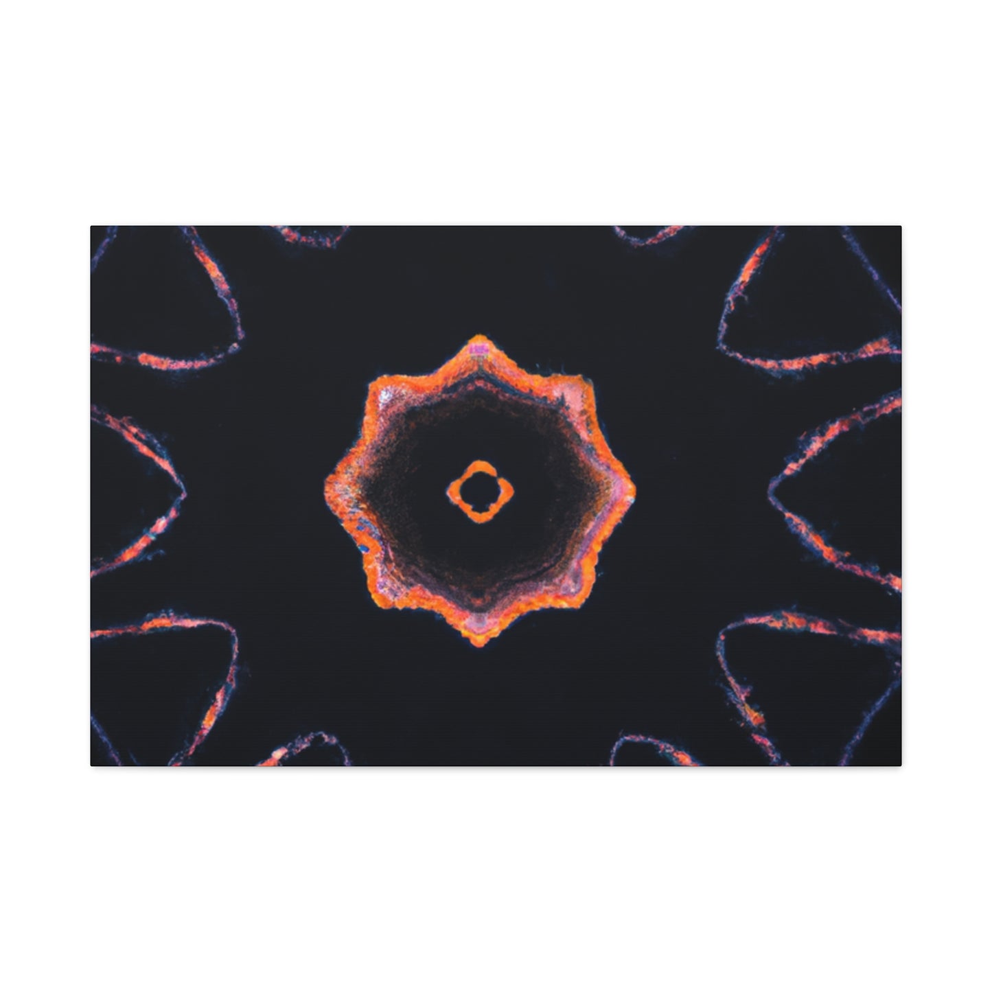 Neon Phantasmagoria Infinity. Trippy Infinity Patterns Art Canvas