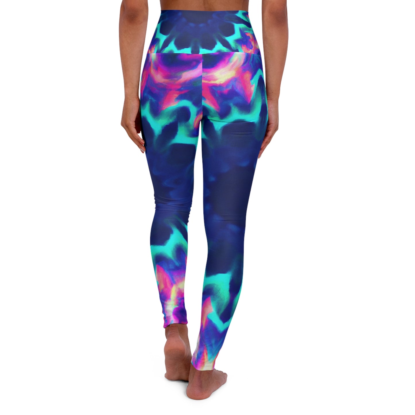 "Vivid Psychedelic Everglow" - Trippy Infinity Patterns Leggings