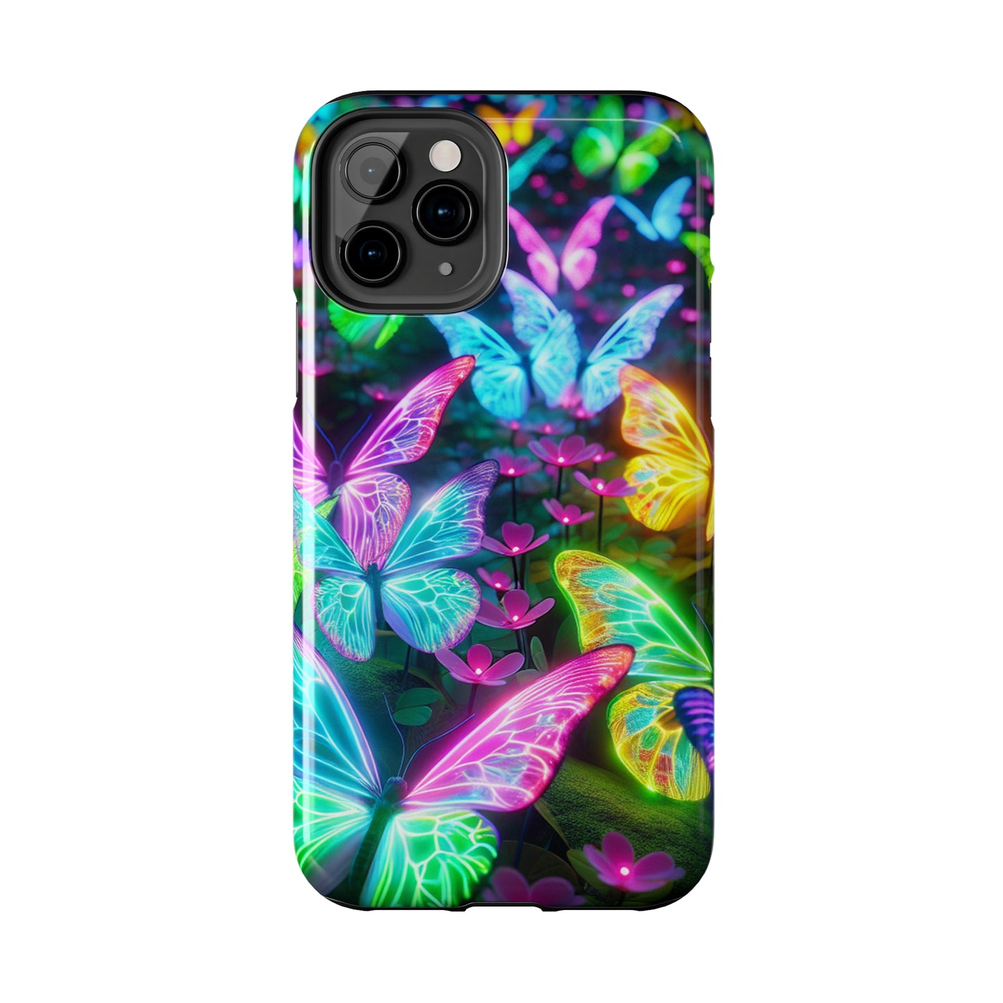 Neon Butterfly Dreamscape. NEON Butterflies Tough Phone Case