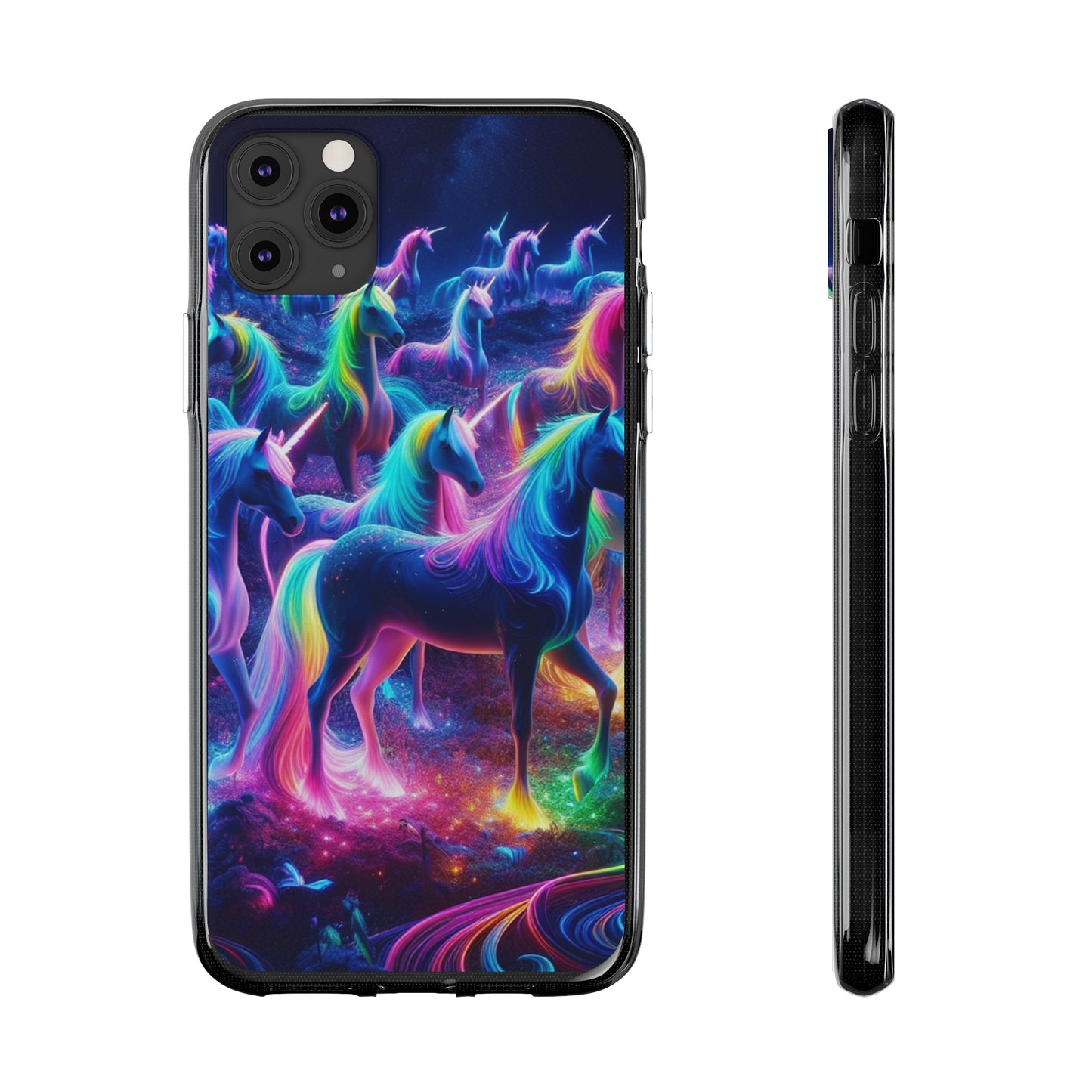 Neon Unicorn Spectacle. NEON Unicorns Art Polycarbonate Phone Case Samsung Galaxy s21 s22 Google Pixel 6 Iphone 11 12 13 14 Pro Max Mini Plus