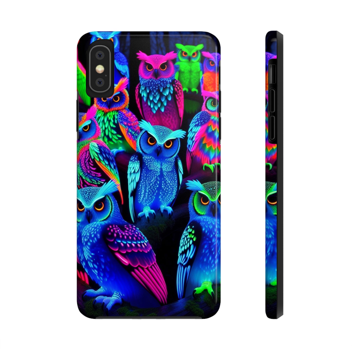 Neon Luminance Owls NEON Owls Tough Phone Case