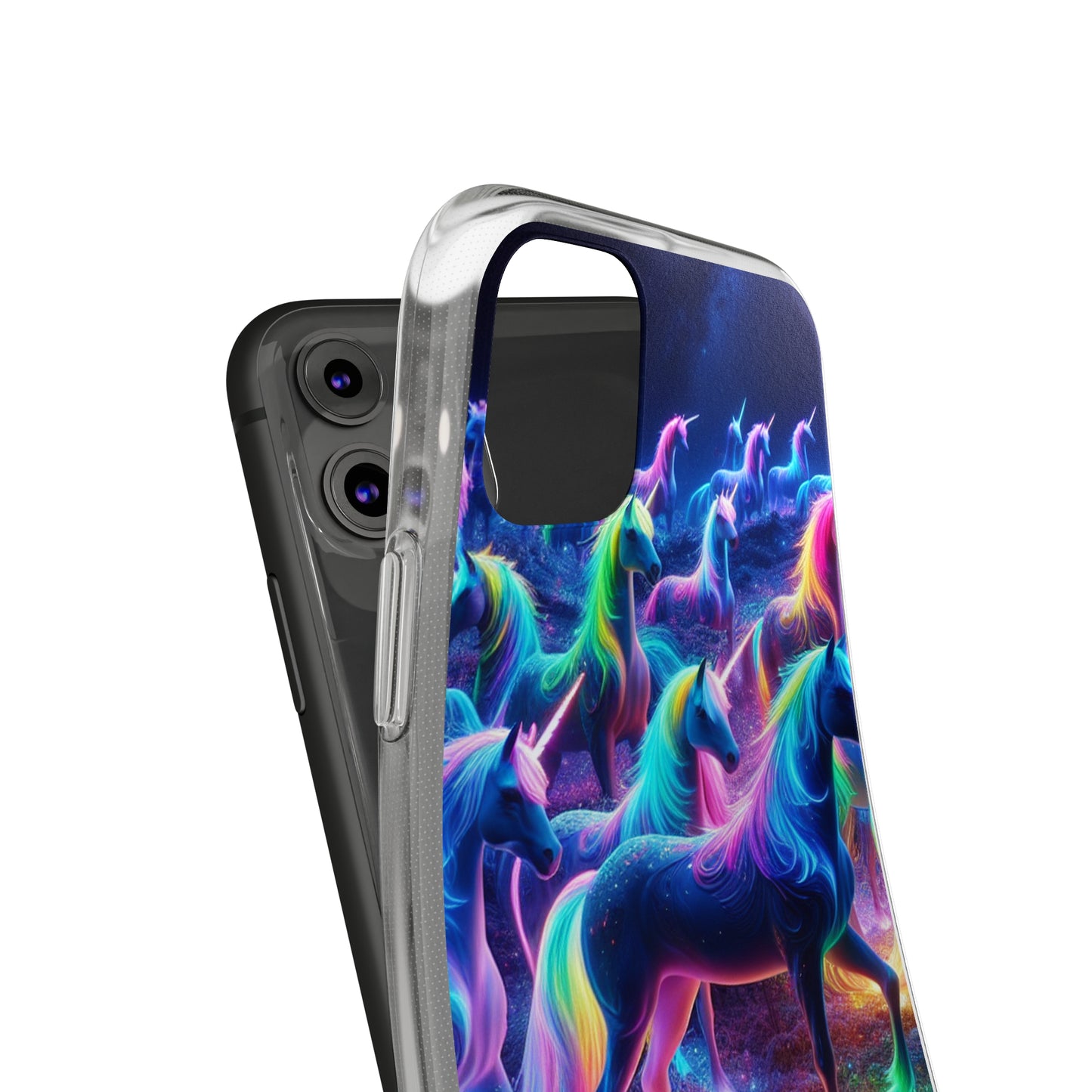 Neon Unicorn Spectacle. NEON Unicorns Art Polycarbonate Phone Case Samsung Galaxy s21 s22 Google Pixel 6 Iphone 11 12 13 14 Pro Max Mini Plus