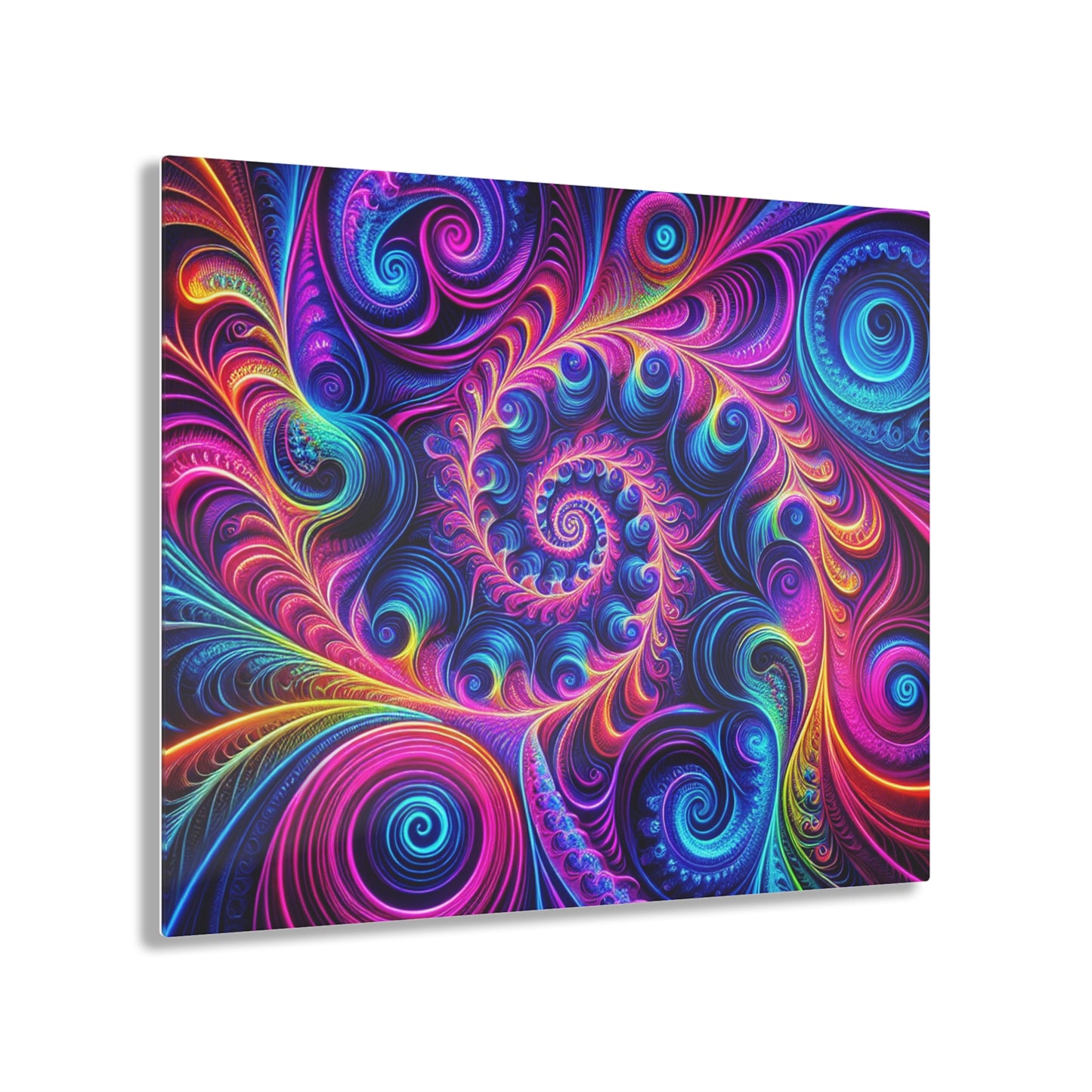 "Infinite Vibrance" Trippy infity Pattern 1/4" Glossy Acrylic Art