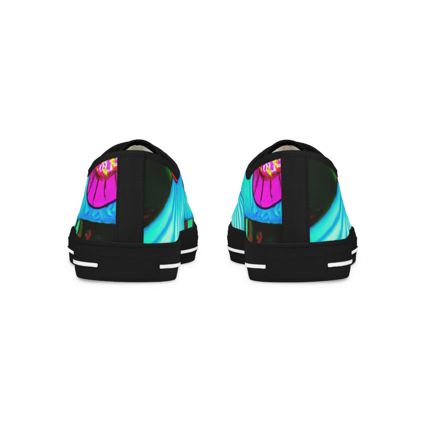 "Neon Butterfly Hive Happening" - Men's Lowtop Sneakers