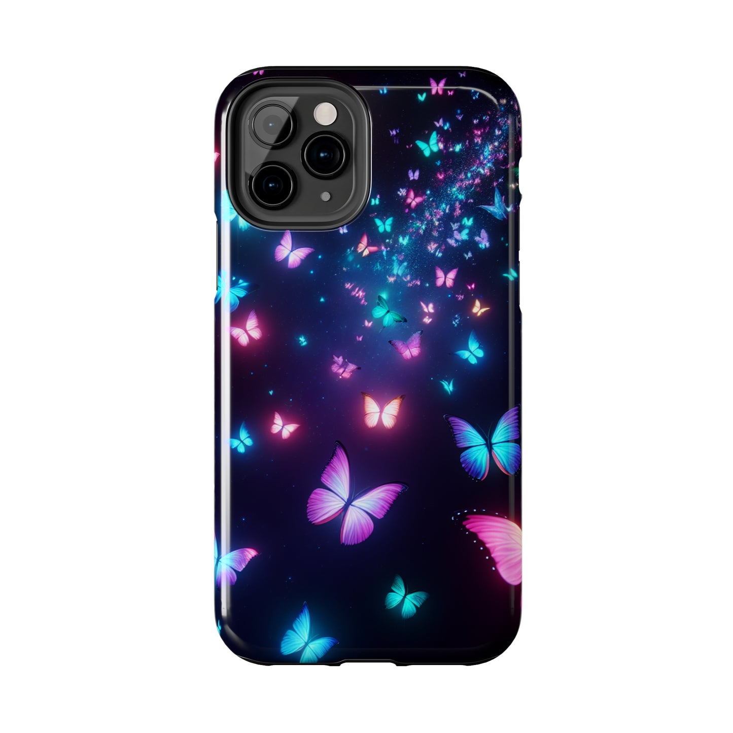 'The Illuminated Flutterflies' NEON Butterflies Tough Phone Case
