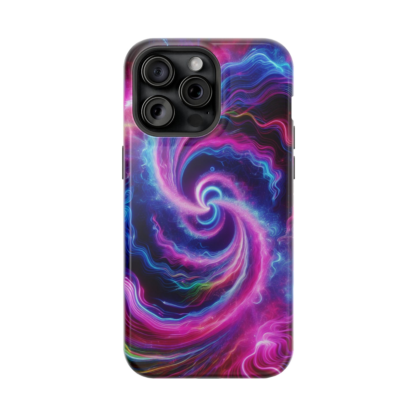 Infinite Neon Horizon Neon Trippy Infinity Patterns Premium Art Magsafe Magnet Tough IPhone 13 14 15 Pro Plus Max and Mini in Matte and Glossy Phone cases