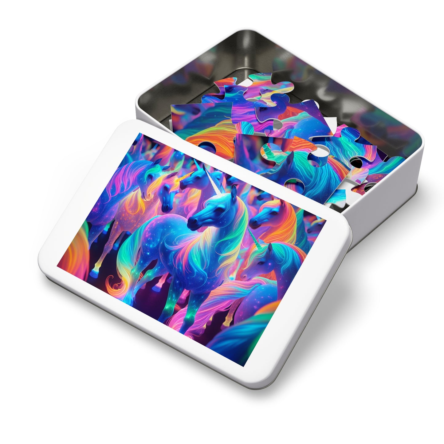 Neon UniClanz - Neon Unicorns Puzzle 30, 110, 252, and 1000 Pieces
