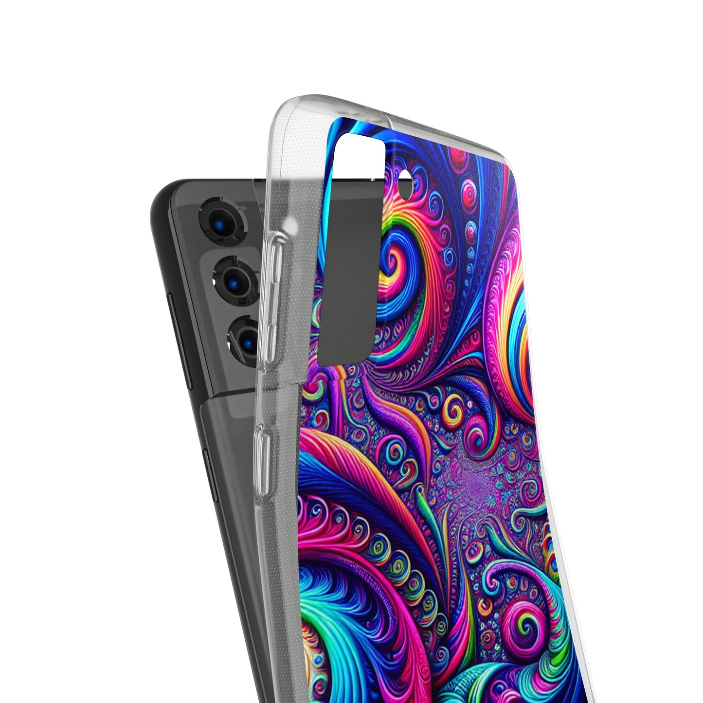 "VibranTrip Neonfinity" Infinity Patterns Art Polycarbonate Phone Case