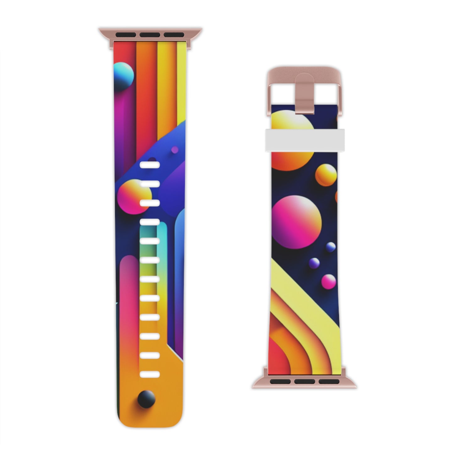 Neon Electric Splendor - Trippy Infinity Patterns Iwatch Band