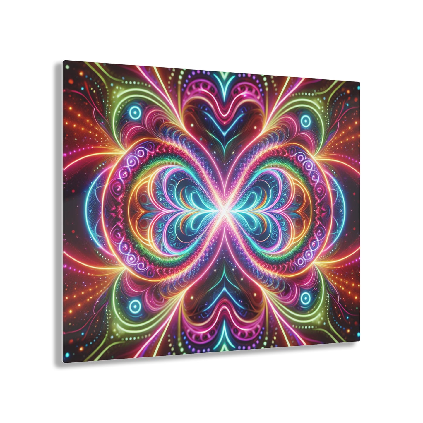 Dreamscape Entanglement. Trippy infity Pattern 1/4" Glossy Acrylic Art