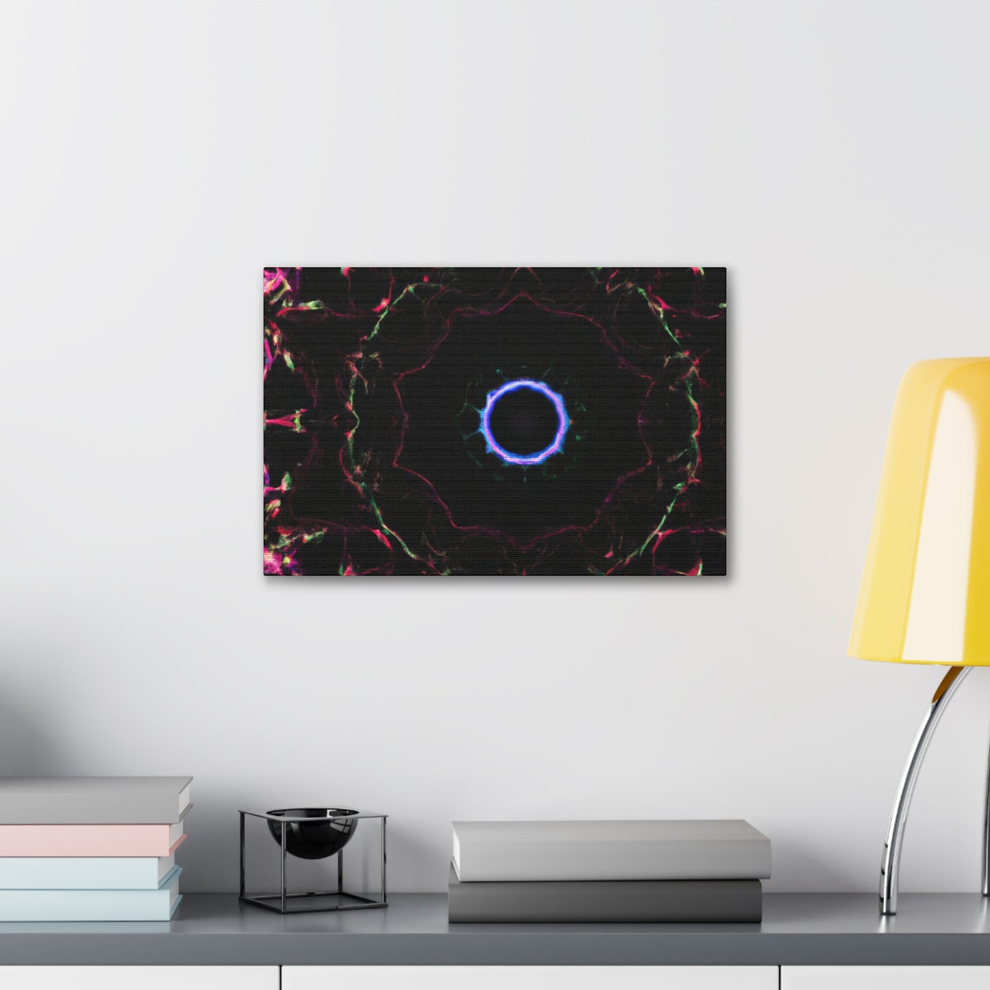 Vortex of Vibrancy Trippy Infinity Patterns Art Canvas