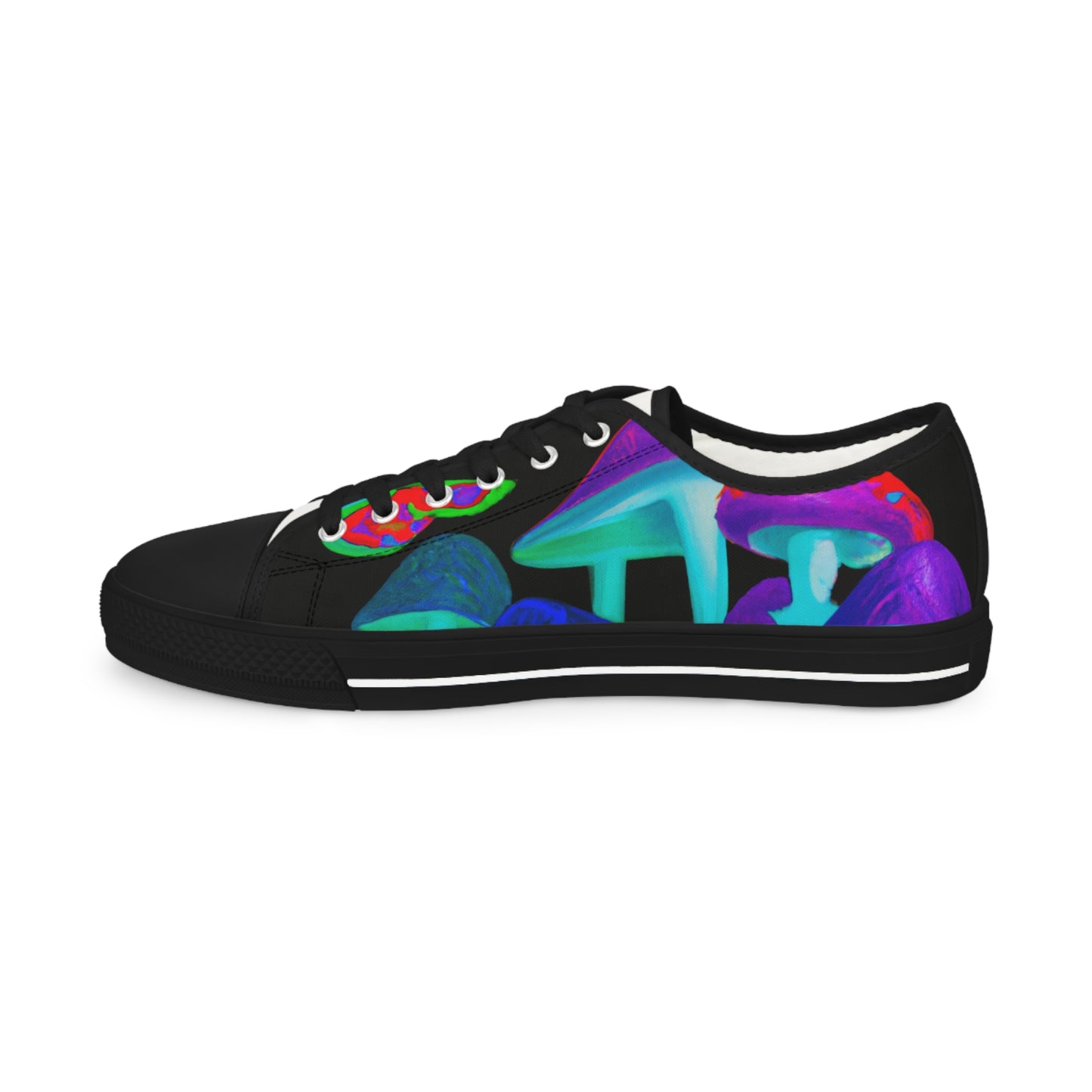 "Magical Neon Forest Adventure" - Men's Lowtop Sneakers