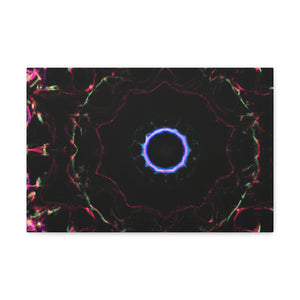 Vortex of Vibrancy Trippy Infinity Patterns Art Canvas