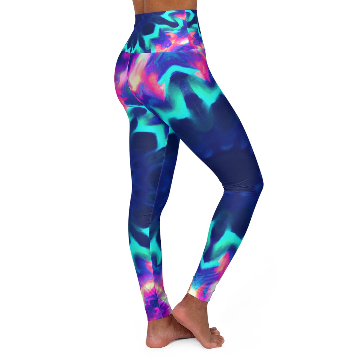 "Vivid Psychedelic Everglow" - Trippy Infinity Patterns Leggings