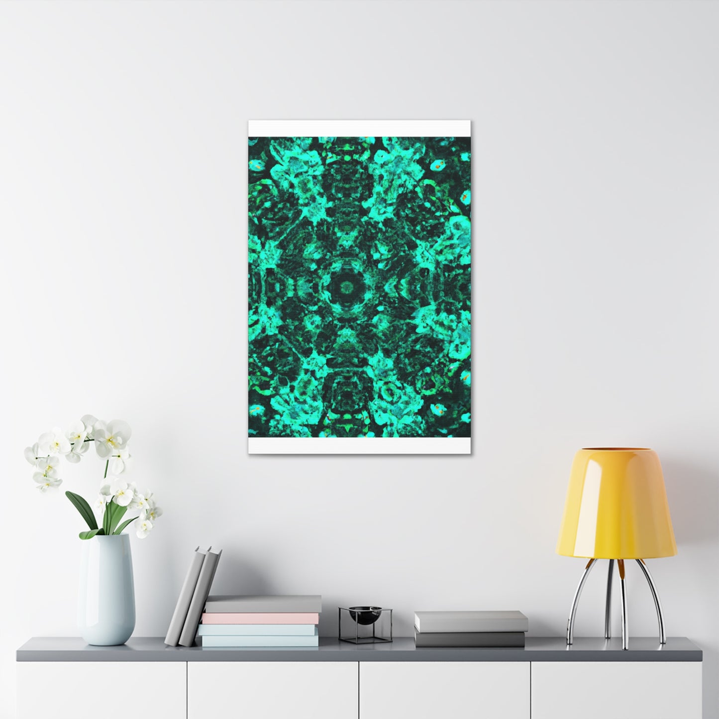 Cosmic Synesthesia Explosion. Trippy Infinity Patterns Art Canvas