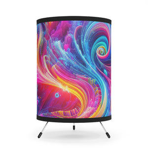 Giovanni Paolo di Tommaso - Trippy Infity Patterns Art Tripod Lamp