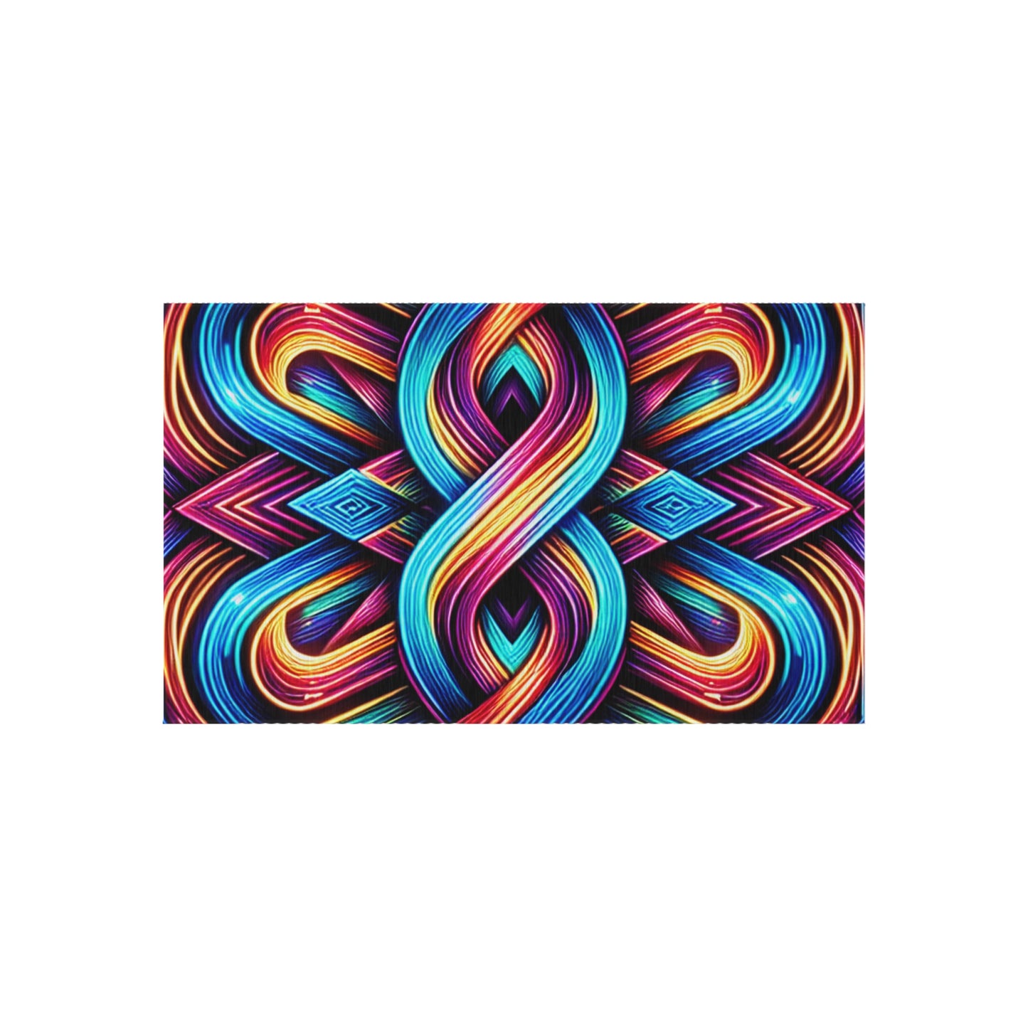 Interstellar Chromatopia. Infinity Patterns Outdoor Rug