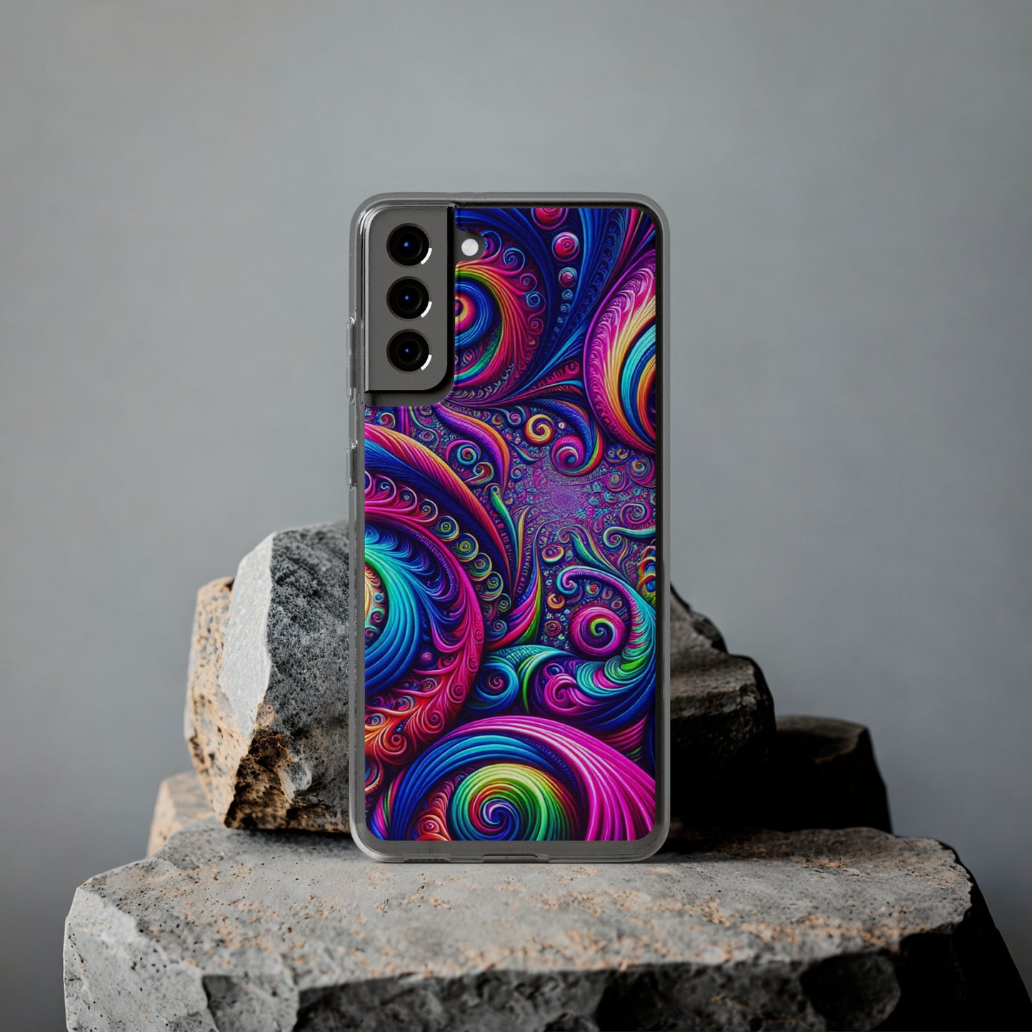 "VibranTrip Neonfinity" Infinity Patterns Art Polycarbonate Phone Case