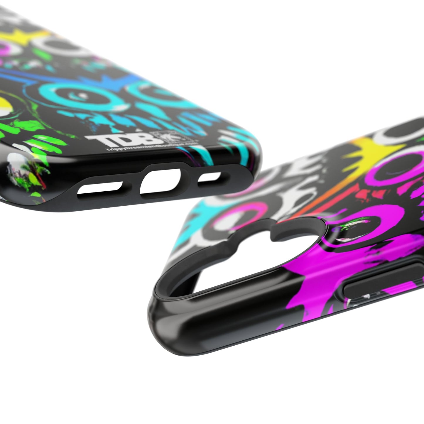 TDB iPhone Magnetic Tough Case - Psychedelic Rave Owl Design