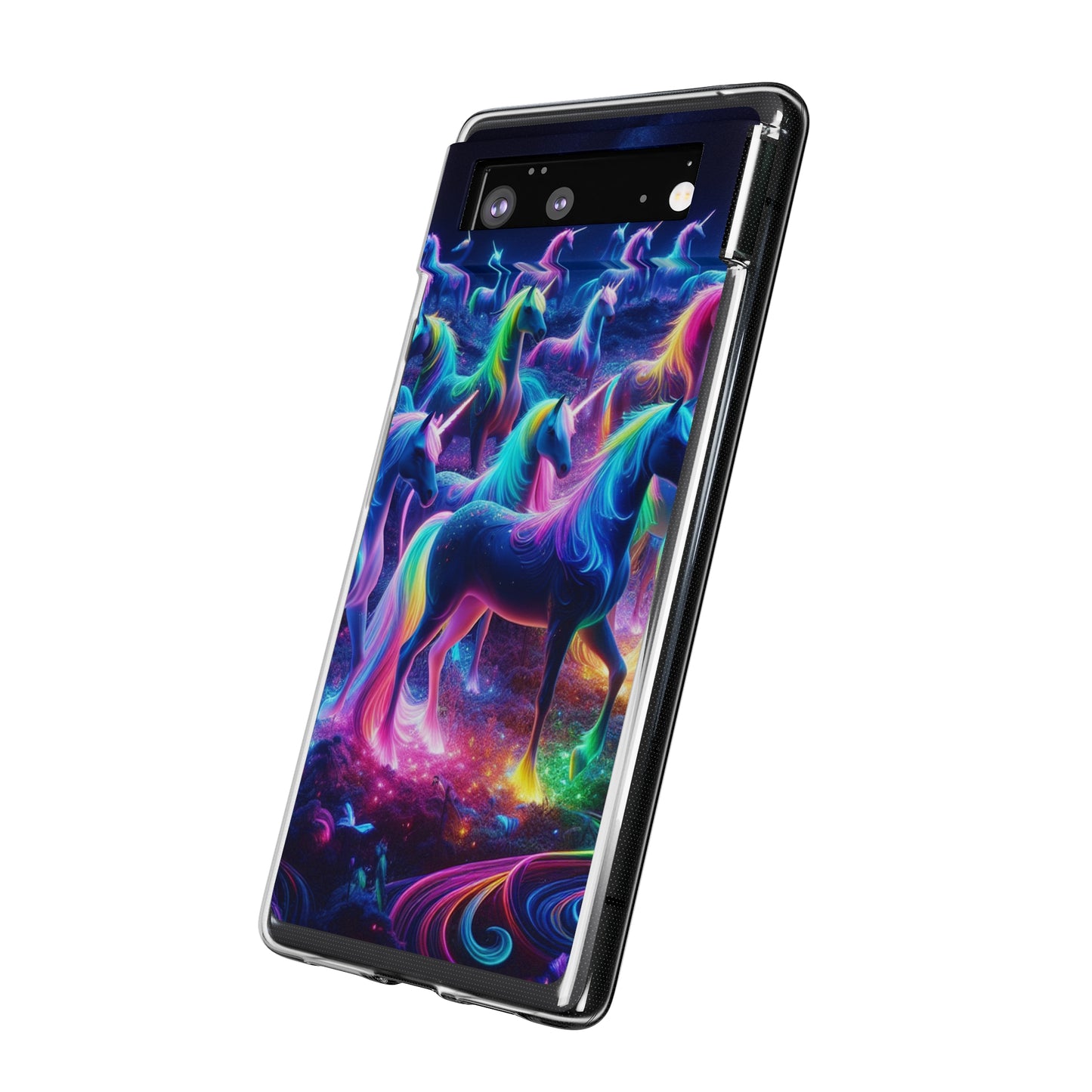 Neon Unicorn Spectacle. NEON Unicorns Art Polycarbonate Phone Case Samsung Galaxy s21 s22 Google Pixel 6 Iphone 11 12 13 14 Pro Max Mini Plus