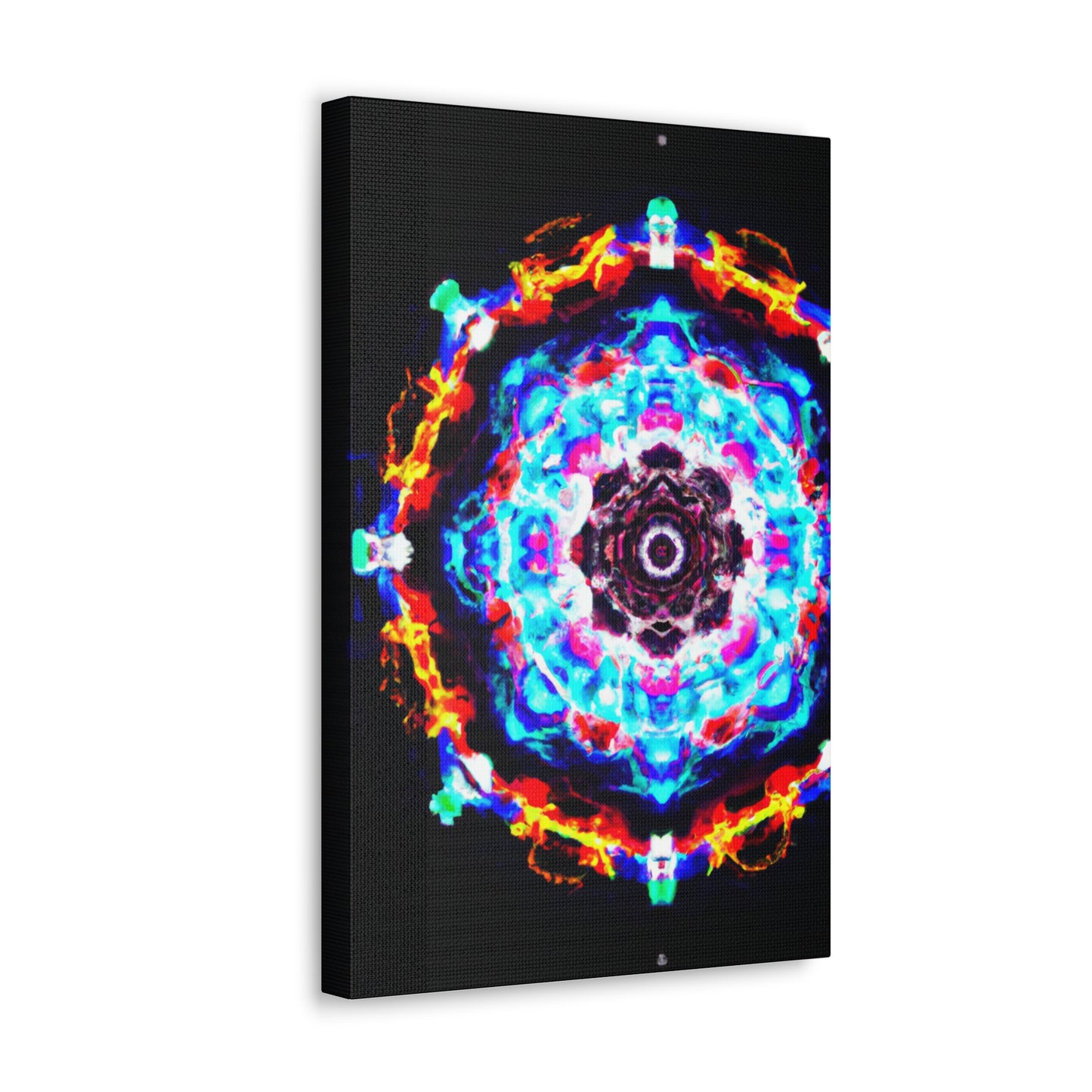 Vivid Vortex Immersion Trippy Infinity Patterns Art Canvas