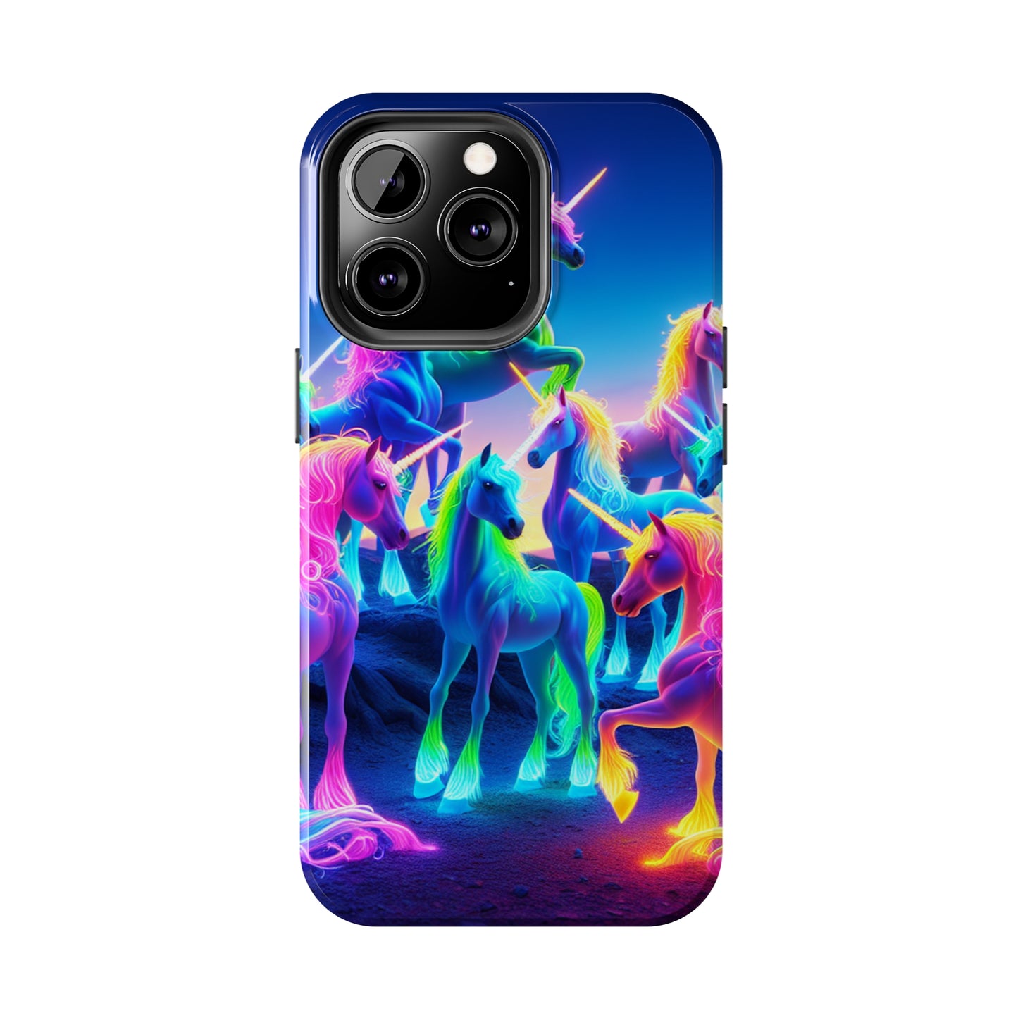 Neon Unicorn Spectacle. NEON Unicorns Tough Phone Case