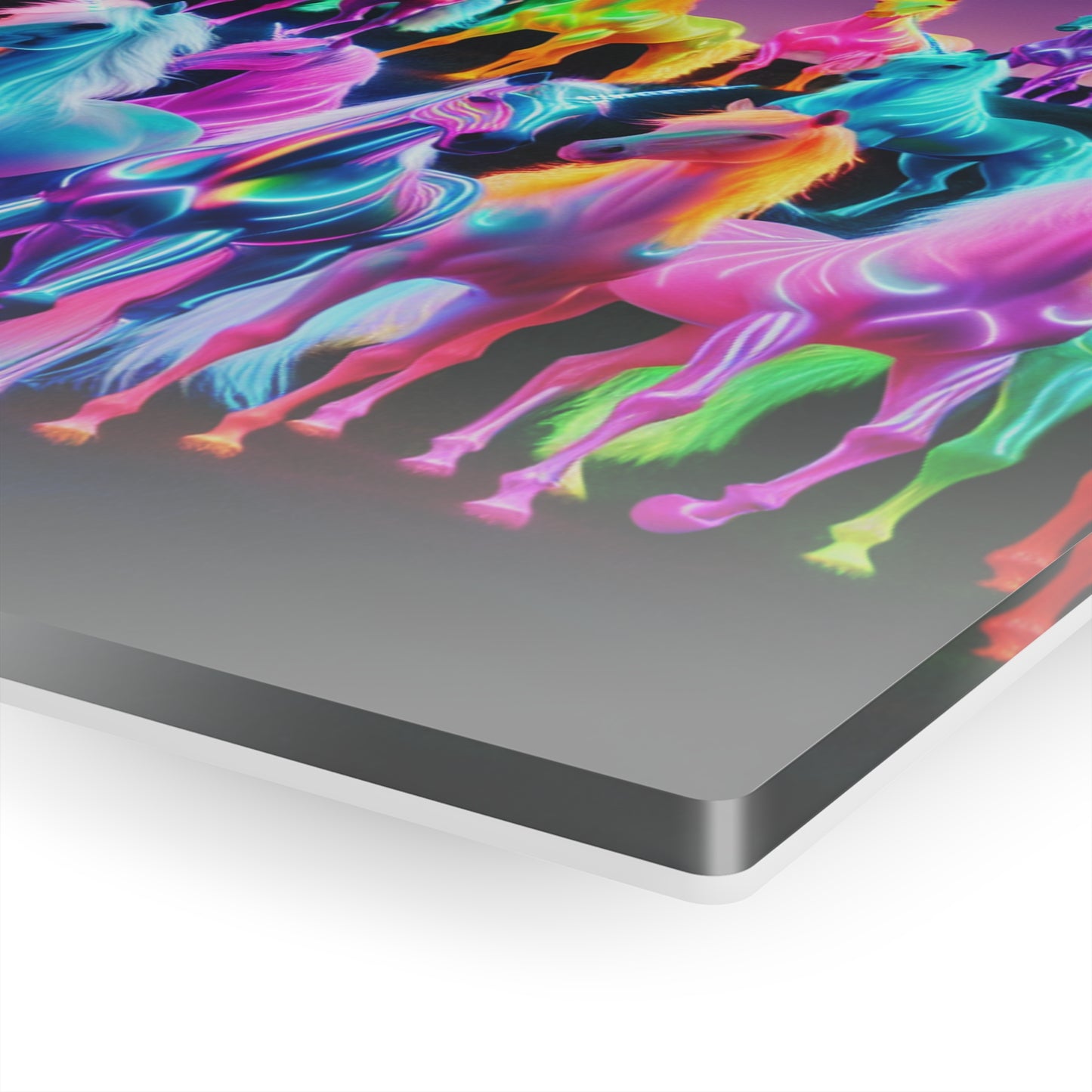 "Rainbow Fantasia" NEON Unocrons Art 1/4" Glossy Acrylic Art