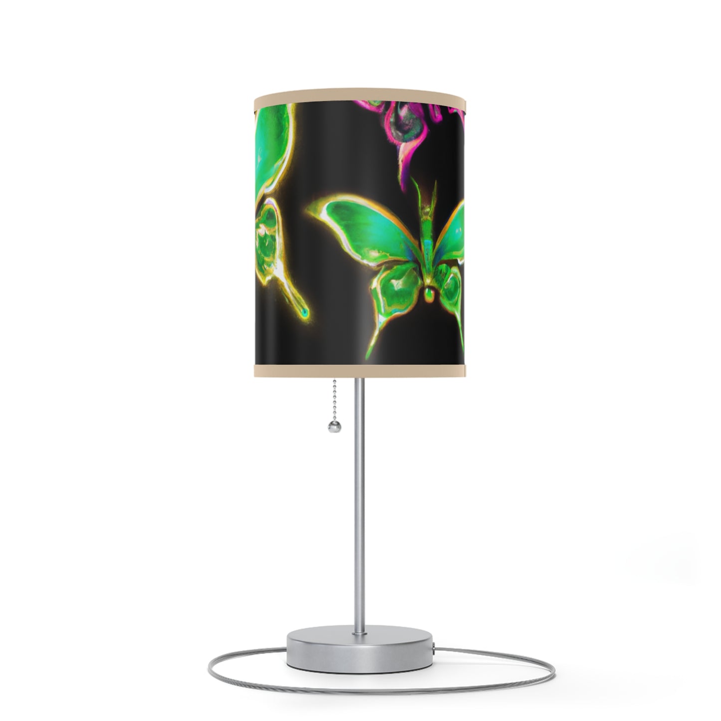 "Glowing Monarch Migration" - NEON Butterflies Colored Lamp