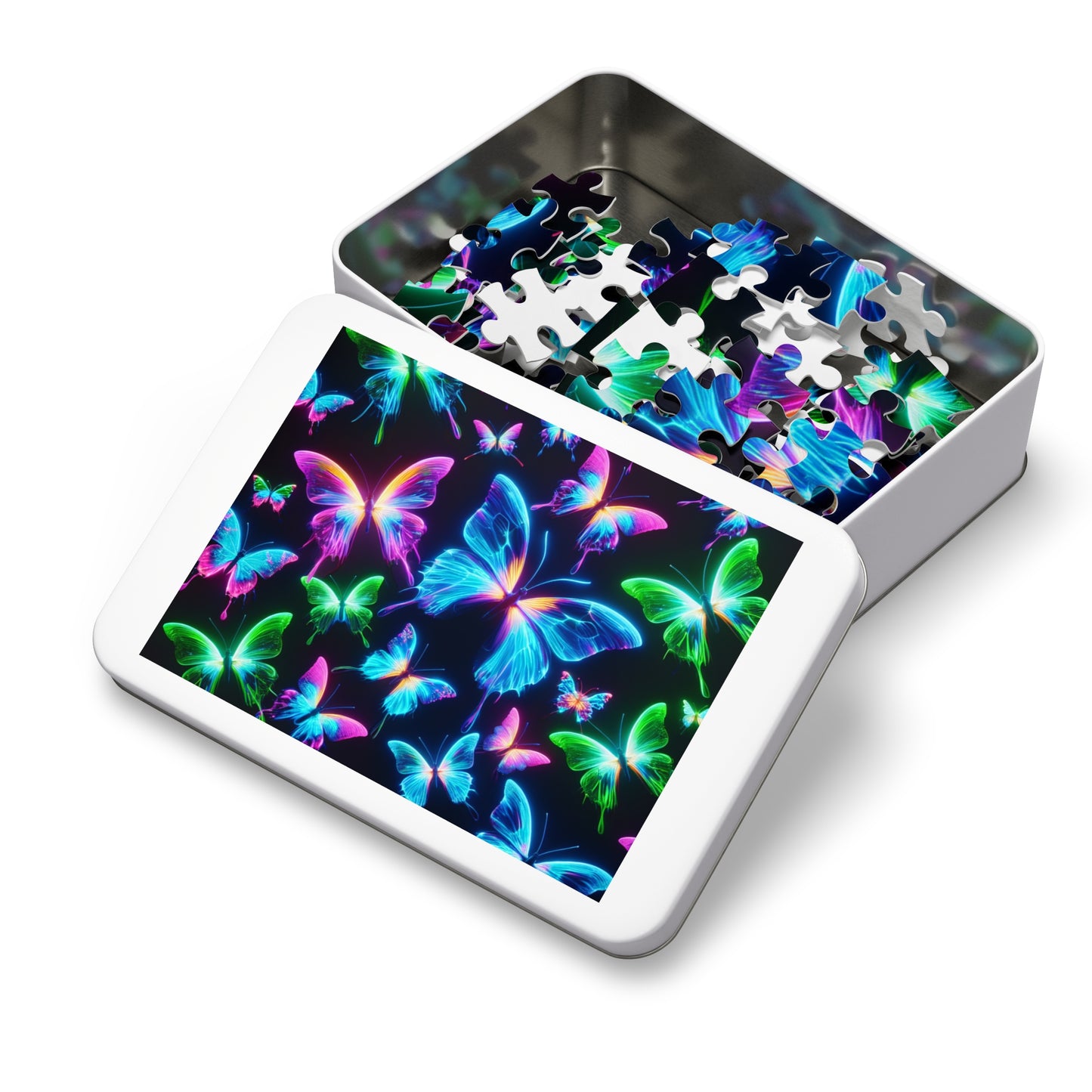 Neon Flutter - Neon Butterflies Puzzle