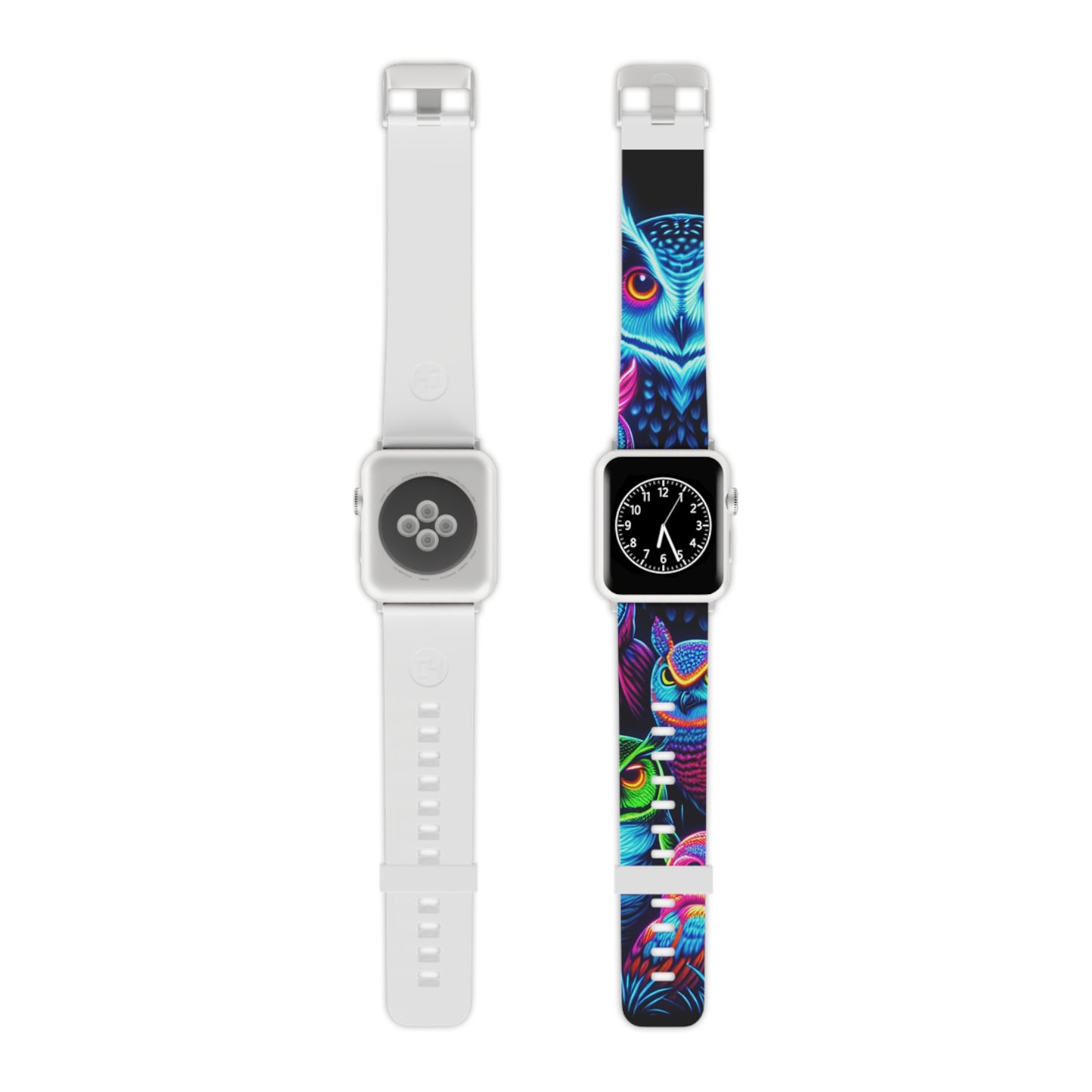 "Vivid Nocturnal Utopia" - NEON Owls Iwatch Band