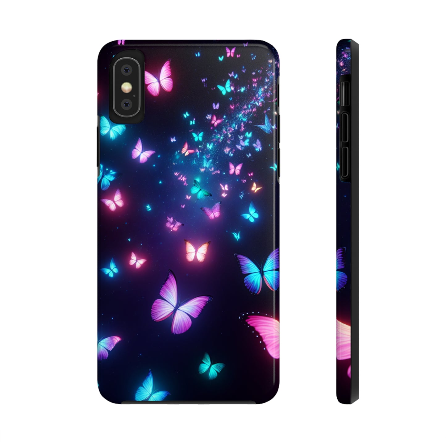 'The Illuminated Flutterflies' NEON Butterflies Tough Phone Case