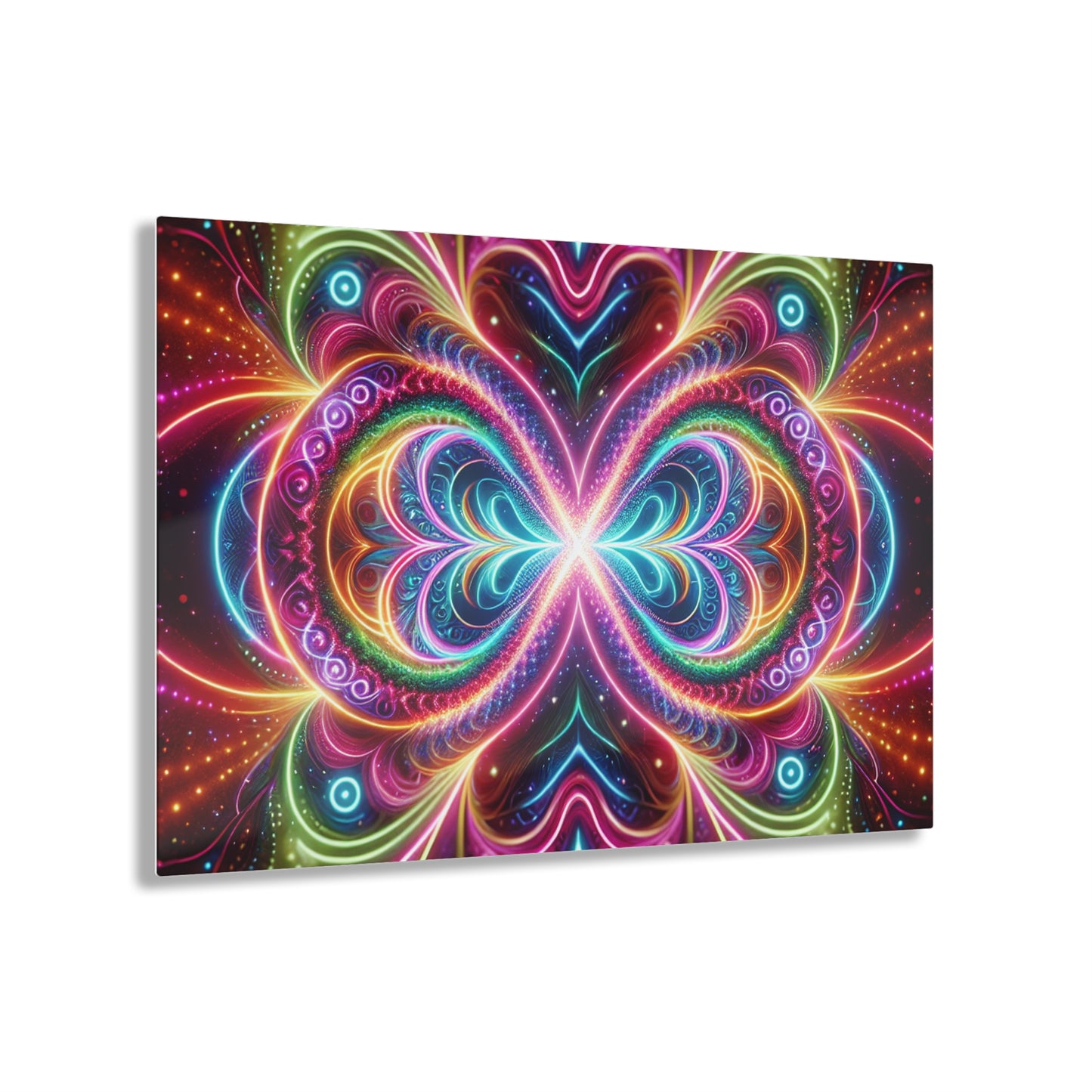 Dreamscape Entanglement. Trippy infity Pattern 1/4" Glossy Acrylic Art