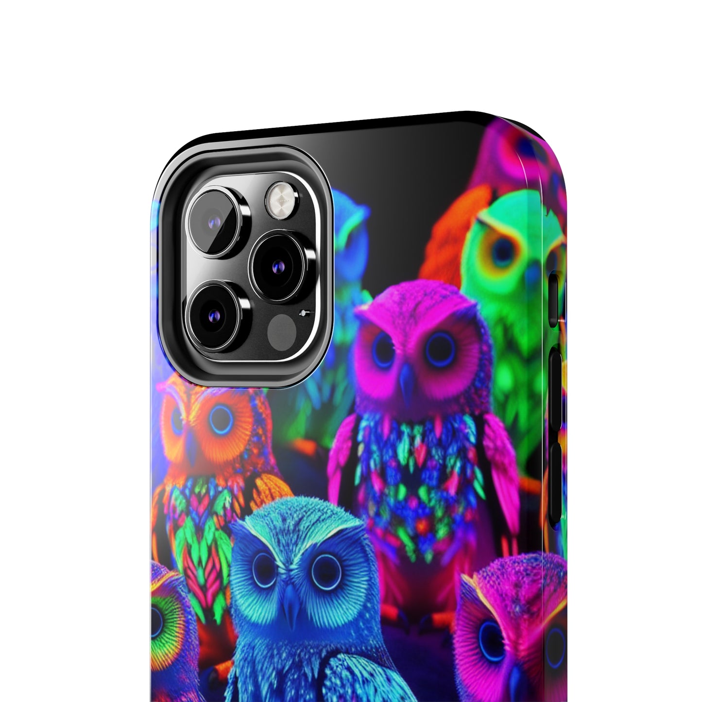 Neon Nocturne. NEON Owls Tough Phone Case