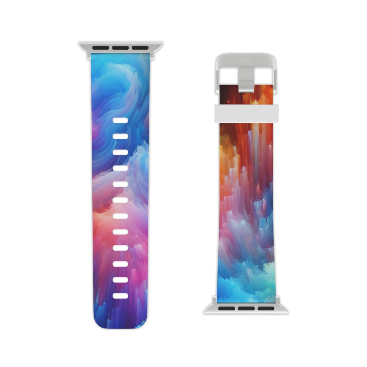 Neon Visionscapes - Trippy Infinity Patterns Iwatch Band